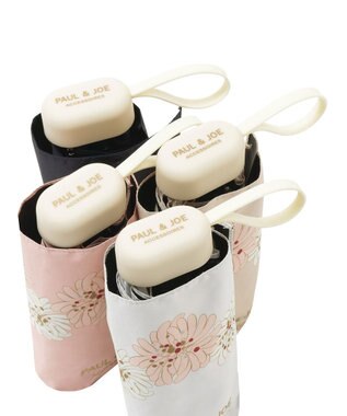 MOONBAT 【WEB限定/一級遮光99.99%】晴雨兼用折りたたみ日傘 ポール&ジョー(PAUL & JOE ACCESSOIRES)クリザンテーム/バイカラー 雨の日OK 遮熱 簡単開閉 UV 晴雨兼用 ベージュ