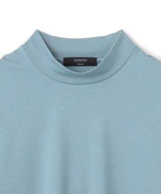 JOSEPH HOMME コンパクトストレッチジャージー    モックネックカットソー スカイブルー系