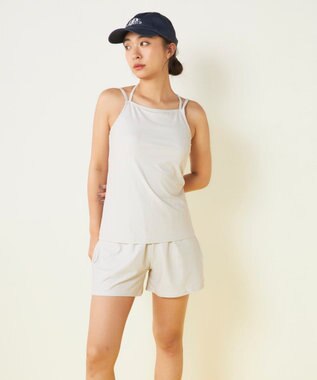 OP／FILA 【Ocean Pacific】シアートップス付き4点セット水着 ベージュ