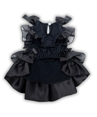 PET PARADISE cherircouture 接触冷感リボンワンピース 《ブラック》 小型犬 ブラック
