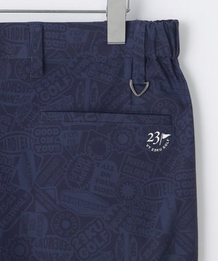 23区GOLF 【MEN】ステッカー柄プリント パンツ ネイビー系4