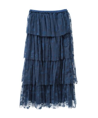 Green Parks ・ＥＬＥＮＣＡＲＥ　ＤＵＥ　フロッキーｐｔチュールスカート Blue