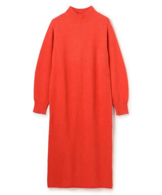 BEIGE， 【洗える】BERTAINA /  ロングニットワンピース Red Orange