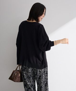 Green Parks ＶネックＺＩＰカーディガン Black