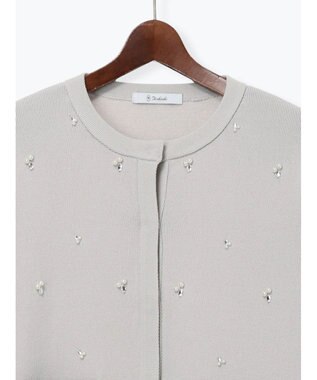 Te chichi パールビジューニットライトジャケット《2026 spring catalog item》 Ｓグレー