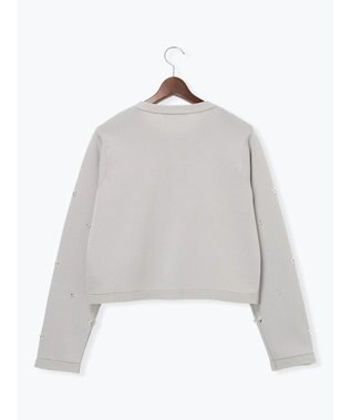 Te chichi パールビジューニットライトジャケット《2026 spring catalog item》 Ｓグレー