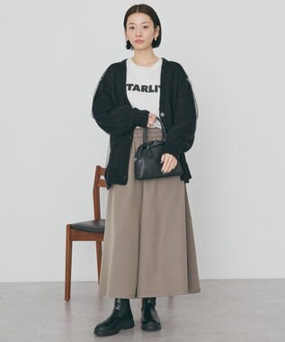 AMERICAN HOLIC チュールレイヤードカーディガン Black