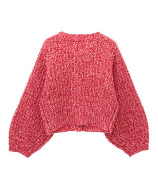 earth music&ecology ローゲージニットショートカーディガン Pink