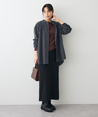 CRAFT STANDARD BOUTIQUE バイカラーパイピングプルオーバー Brown