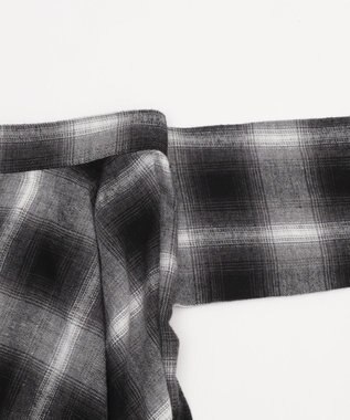 WEGO ネルシャツライクイレヘムミニスカート ブラック