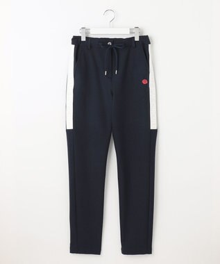 PW CIRCULUS 【WOMEN】【洗える/帯電防止/ストレッチ】ロゴ サイドライン パンツ ネイビー系