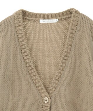 AMERICAN HOLIC チュールレイヤードカーディガン Gray Beige