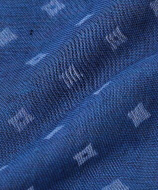 JOSEPH ABBOUD 【イタリア製・EMMESTYLE】クレストパターン ストール サックスブルー系7