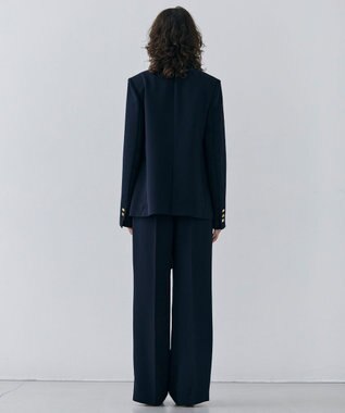 BEIGE， 【洗える・Precious 4月号掲載】JASMINE / ベルト付きワイドストレートパンツ Navy