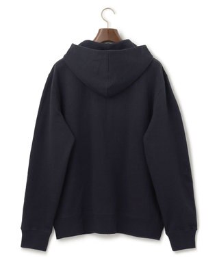 J.PRESS MEN インレージャージー ロゴフルジップパーカー ネイビー系