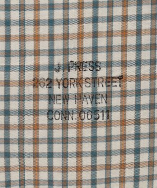 J.PRESS MEN 【WEB限定】ポプリンチェック J刺繍 シャツ/B.D アイボリー系3