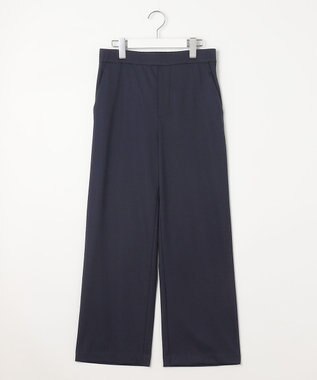 J.PRESS LADIES L 【洗える】 ハリプルライトジャージー パンツ ネイビー系