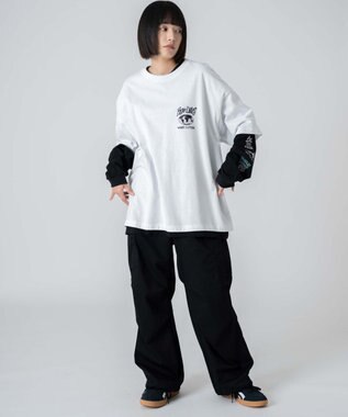 WEGO 【ユニセックス着用ITEM】別注BENDAVISアンサンブルグラフィックT ホワイト