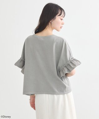 earth music&ecology スティッチ／フリルドッキングＴＥＥ Gray Beige