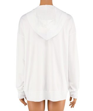 San-ai Resort（三愛水着楽園） 【UNISEX】【【UPF50＋】　ユニセックス　ラッシュパーカー　S・M・L　【San-ai Resort（サンアイリゾート）】 ホワイト