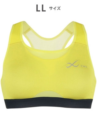 CW-X 【WOMEN】 スポーツゆれケアブラ メッシュ ユレ・ズレをおさえて動きやすい 吸汗速乾（本体） HTY030 /ワコール イエロー