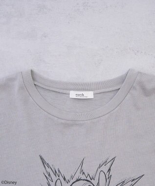 earth music&ecology スティッチ／フリルドッキングＴＥＥ Gray Beige