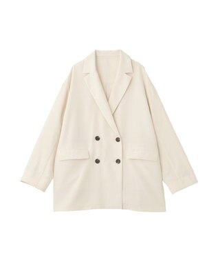 Green Parks オーバーサイズＷ釦ライトジャケット Ecru