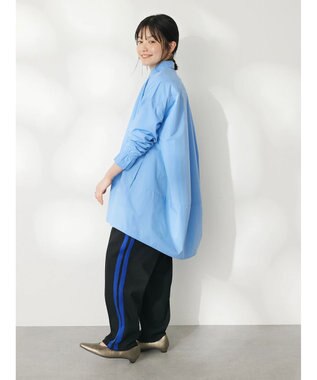 CRAFT STANDARD BOUTIQUE イージーケアコクーンポケ付きチュニック Blue