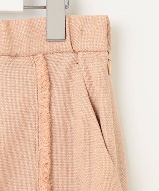 自由区 S 【セットアップ対応・接触冷感・UVカット・洗える】ライトバスケットクロス スカート クラウドローズ