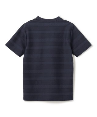 JOSEPH HOMME ジャガードボーダー　クルーネックTシャツ ネイビー系3