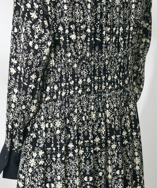 CRAFT STANDARD BOUTIQUE 総柄バイカラーワンピース Black