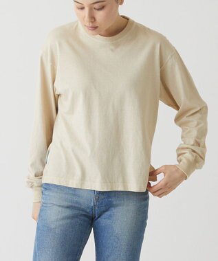 caqu caqu x good on short sleeve pocket tee サイドスリット入りL/S tee