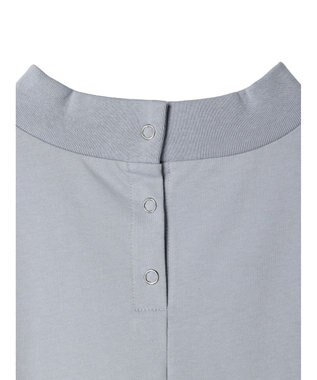 CRAFT STANDARD BOUTIQUE 接触冷感モックネックリングドットプルオーバー Sax