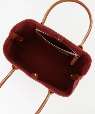 UNBILLION Otias 9号キャンバスパラフィン加工トート レッド