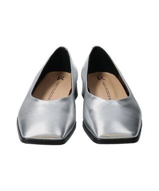 INTER-CHAUSSURES 【FABIO RUSCONI】スクエアトウVカットカッターシューズ シルバー