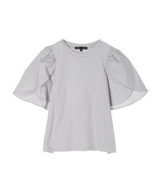 Green Parks ・ＳＵＧＡＲ　ＳＰＯＯＮ　チューリップスリーブＴＥＥ Light Gray
