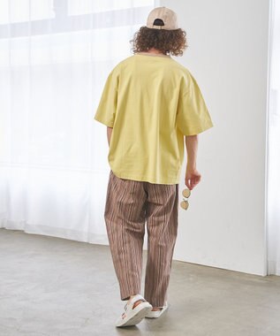 J.PRESS YORK STREET 【UNISEX】YALEアーチロゴ Tシャツ イエロー系