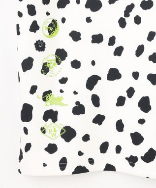 PW CIRCULUS 【MEN】スノーレオパード柄裏フリースモックネックT ホワイト系5