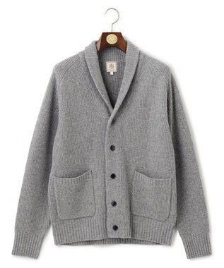 J.PRESS MEN 【WEB限定】畔編み ショールカーディガン ライトグレー系