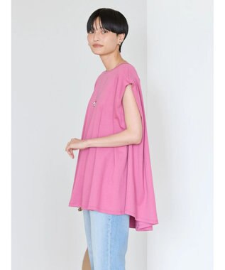 AMERICAN HOLIC 接触冷感フレンチスリーブカットチュニック Pink