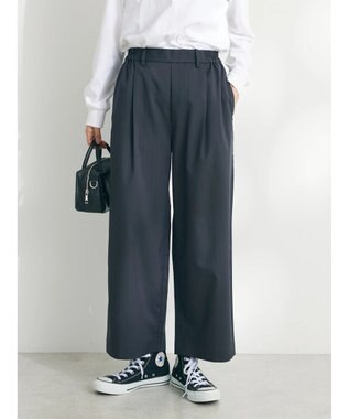 CRAFT STANDARD BOUTIQUE イージーケアピンストライプテーパードパンツ Stripe Gray