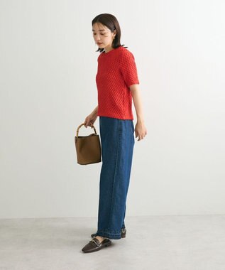 Green Parks ポコポコ５分袖プルオーバー Red