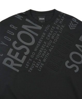 WEGO エンボスグラフィックT(LS) ブラック