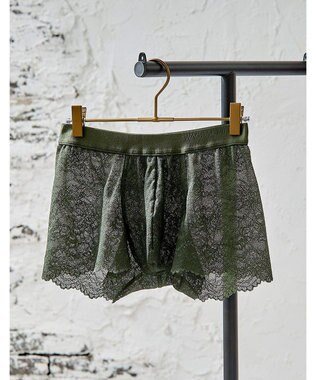 WACOAL MEN ボクサーパンツ 【レースボクサー】 美しさと快適さを追求 通気性 前閉じ WT3822 /ワコールメン オリーブ