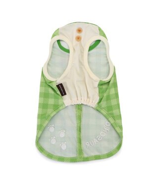 PET PARADISE ペットパラダイス エコメイド タンクトップ 《ポップな恐竜》 中型犬 大型犬 ライトグリーン