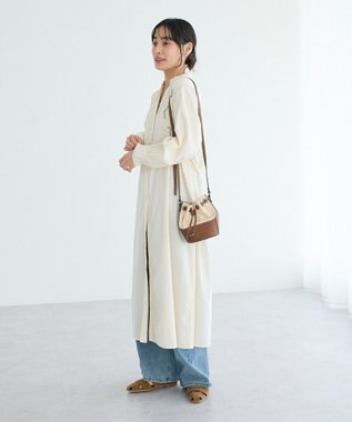 CRAFT STANDARD BOUTIQUE インド製 カットワークシシュウワンピース Natural