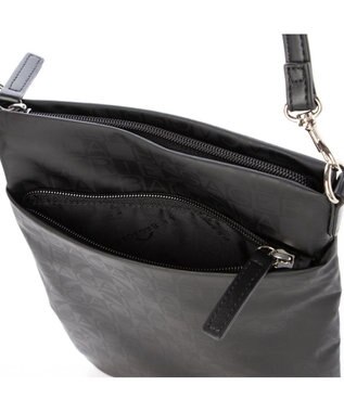 LA BAGAGERIE モノグラムデイリースマホポシェット ブラック