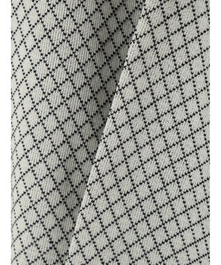 earth music&ecology ダイヤ柄ジャガードカーディガン Off White