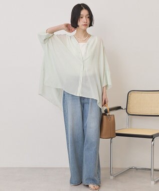 AMERICAN HOLIC Vネックポンチョシャツ Mint