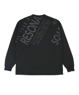 WEGO エンボスグラフィックT(LS) ブラック